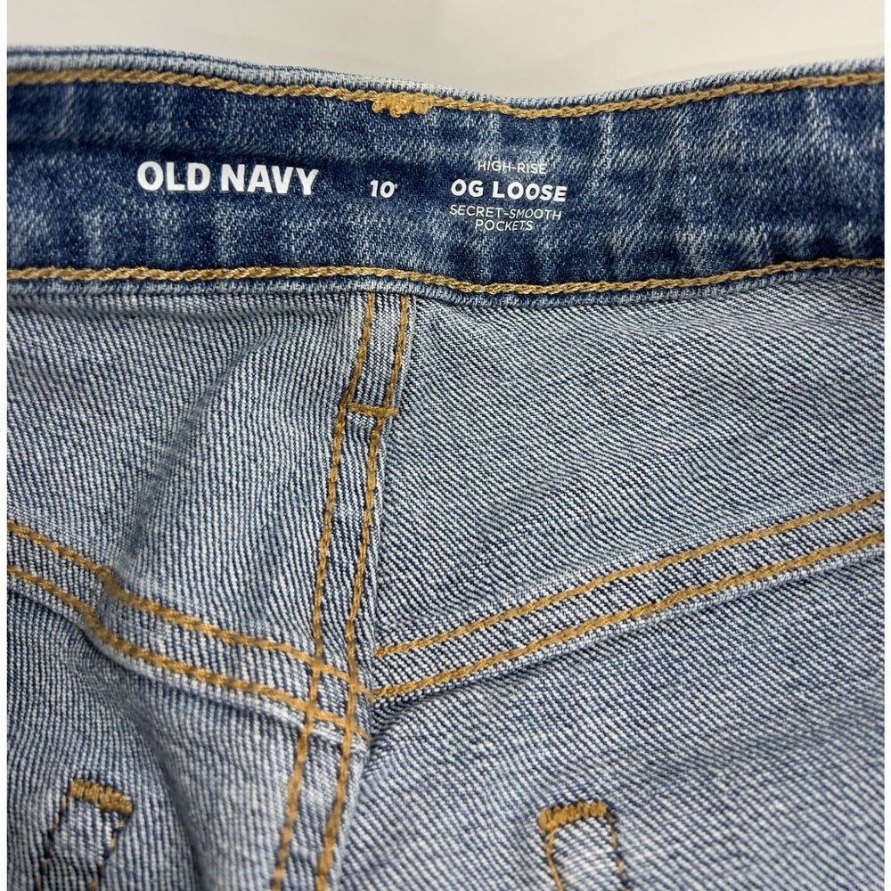 Old Navy Womens High-Rise OG Loose Fit Jeans Size 10 - Picture 4 of 6